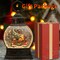 Dog Snow Globe Lighted Christmas Decorations, Musical Snow Globe Lantern with Swirling Glitter, Red Truck Christmas Tree Holiday Party Gifts and Decorations, USB & Battery Operated